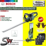 Bosch Hedgecutter Universal HedgeCut 50 F.O.C 3x Thick Garbage Bag 1x Cotton Glove  1x Safety Goggle