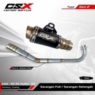 Exhaust Racing Under step std by CSX FACTORY MUFFLER