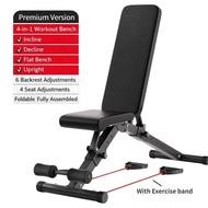 Home Gym Bench Foldable Dumbbell Chair Gym Bench (Adjustable Bench Fitness Sit Up Workout Bench)