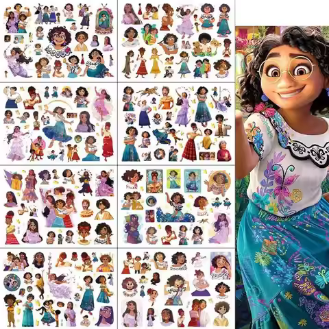 1Pcs New Disney Cartoon Anime Encanto Tattoo Stickers For Temporary Tattoos Body Art Cosplay Party f