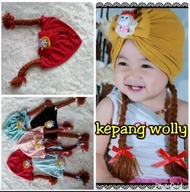 TURBAN BAYI &amp; ANAK WOLLY BONEKA 0 - 3 TAHUN