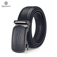OKIMY Fashion Men’s Belt Business Leisure Belt Automatic Buckle Belt Second-layer Cowhide Waistband 