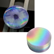 CH* 100Pcs Lovely Rainbow Badges Cover Film For Handmade Jewelry And Craft