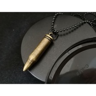 Alloy 9 ×45mm Bronze bullet men's pendant with 2.5mm Ball chain necklace