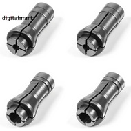 4 Pack 1/4" to 1/8" Die Grinder Collet Adapter 1.06 X 0.53 Inch 3mm, 6mm(Silver) Attachments Accesso