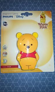 全新 Disney philips (飛利浦）Winnie the Pooh led torch 小熊維尼 led手電筒/實用小夜燈/兒童燈飾專為兒童房設計