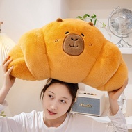 Children's Bed Cute Kapi Sleeping Plush Toy Female Croissant Baguette Baguette Pillow Doll Pillow Ca