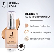 [BPOM]Premiere Beaute Reborn Matte Liquid Foundation Make Up Poreless Natural(Tahan Lama Hingga 24 J