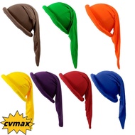 CYMX Party Dwarf Hat, Polyester High Elasticity Dwarf Costume Hat, Versatile Solid Color Breathable 