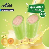 Aice Milk Melon Stick Ice Cream Eskrim 1 karton = isi 40 Pcs Es krim