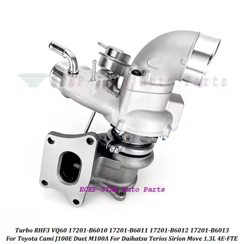 RHF3 VQ60 17201-B6010 17201-B6011 Turbo For Daihatsu Terios J100 Sirion Move L900 For Toyota Cami J1