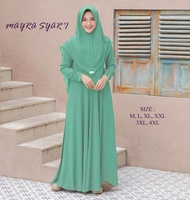 T.W.I.N.Y FASHION [REAL PICT] / MAYRA SYARI SET KHIMAR / Gamis Syari Plus Kerudung / Baju Gamis Syari Wanita Terbaru Polos Kekinian  / Gamis Ibu Ibu / Baju Syari Pengajian / Gamis Syari  / Baju Syari Jumbo