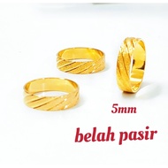 Cincin rotan belah pasir Emas BANGKOK