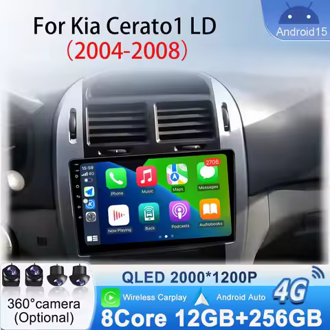 NO 2din Car Radio Head Unit for Kia Cerato 1 LD 2004 - 2008 Bluetooth Multimidia Stereo Video Player