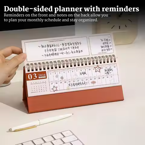 2026 Tear-Off Desk Calendar Monthly Table Planner Decorative Scheduling Tracking Teacher Adults Scho