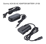 Dummy Battery AC Adapter ACK-E6 Battery LP-E6 For Canon 5DS 5DIV 6DII 7DII 80D 90D รับประกัน 1 เดือน