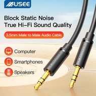 USEE Jack Cable AU-04 Size 1M/2M/3M Mobile Phone Sharp Sound Male Head For Car Speakers