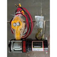 Car Rescue Winch 12V 3000LBS, Pulling Capacity 1.300Kg, Easy to Install on the Vehicle