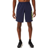 ASICS : 2031E488.409 ASICS HEX GRAPHIC DRY SHORTS MEN TRAINING ผู้ชาย กางเกงขาสั้น ของแท้  MIDNIGHT/