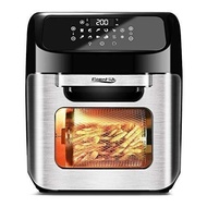 12L Air Fryer Toaster Oven, Elegant Life 12 in 1 Stainless Steel Countertop Convection Oven with Touch Panel