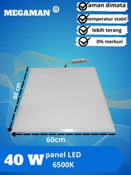 Megaman Lampu Led Panel 60x60cm 40w Led Panel Slim Lampu Plafon