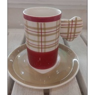 7oz Ceramic Coffee Set With Saucer Tall Cup With Pure Milk Jar
