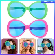 2 Pcs Hawaiian Funny Eyeglass Funky Glasses Halloween Party Decorations Big Sunglasses  kenaier