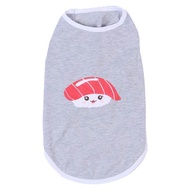 (D) Petsinn Sweat Shirt-Salmon Sushi (Grey) (Small) (25cm)