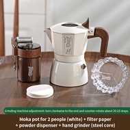 BINCOO Double-valve Moka Pot Home Concentrated Small American Latte Coffee Pot Set Italian Coffee Ap
