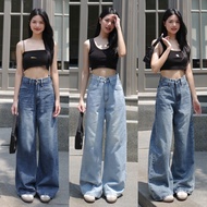 กางเกงยีนส์ขากระบอกใหญ่ รุ่น Winky Jeans