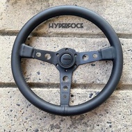 MOMO steering wheel BLACK Edition  พวงมาลัยMOMO Prototipo หนังแท้ พวงมาลัยแต่ง ขนาด 13.5“ นิ้ว ยก 1.