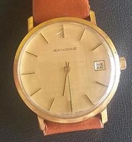 SANDOZ INCABLOC 男裝17 Jewels古董手錶/60年代瑞士製造/機械上鍊錶