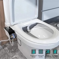 Dual Nozzles Sprays Bidet Toilet Washer Bidet Sprayer Adjustable Water Pressure Non-Electric Seat
