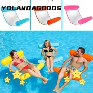 YOLA Pool Float Chair, Float 120x75cm Floating Water Hammock, Foldable with Inflator Air Bed Inflatable Inflatable Floating Bed Chair Swimming Pool