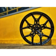 New Car Sport Rim Flow Forming 9.2KG CT PREMIUM WHEELS CFF-18 19x8.5J 5x108 ET40 Piano Black - JAECO