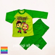 SS Baju kaos anak laki-laki dan perempuan setelan omar hana setelanisl