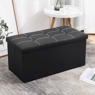 INOVSSTR LUEFAT Sofa Box Storage Box Foldable Leather Waterproof 76x37x36.5cm - L76| |