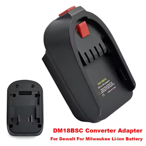 NEW DM18BSC Adapter Converter Use For Dewalt&Milwaukee Li-ion Battery on Home Lithium Electrical Pow