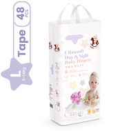 Iconic Babycare Ultrasoft Day & Night Baby Diaper Tape NB30/S56/M52/L48 (Pack)