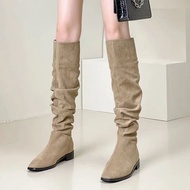 Pile Boots Retro Western Cowboy Boots Tall Knight Boots Long Boots Women