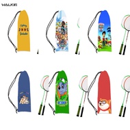 WALKIE Animie Cartoon Fun Portable Badminton Racket Bag Tennis Racket Protection Drawstring Bags Fashion Velvet Storage Bag Case Outdoor Sport Accessories