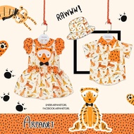 Arpanet girl Dress/Tiger/Size 4