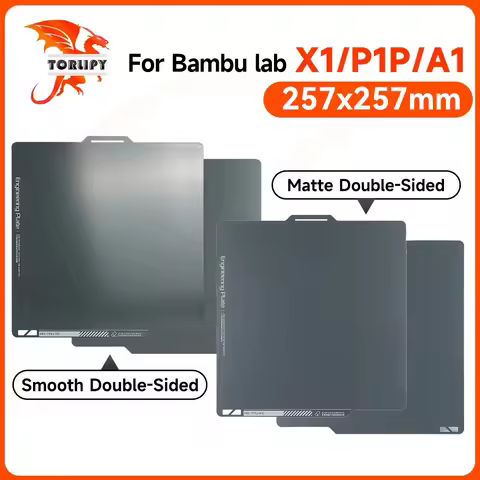 Bambu Lab Build Plate X1carbon PEI Plate Smooth Bamboo Plate Lab 257x257mm Build Plate A1 X1 For Bam