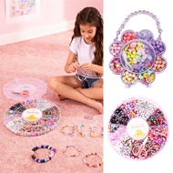 5000 Pieces Colorful Bead Crafting Kit for Kids Bracelet and Necklace Making