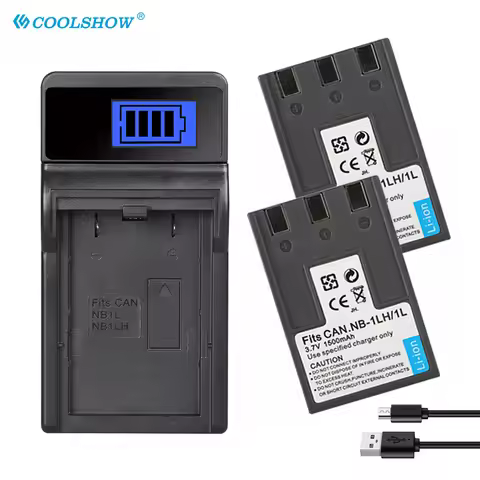 1500mAh Battery NB-1LH for Canon IXUS 200a 300 400 430 V2 V3 IXY 200 450 Power Shot S110 S300 NB 1LH