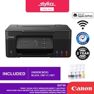 CANON PIXMA REFILLABLE TANK PRINTER AIO PRINT SCAN COPY WIRELESS G3730, G1730 PRINT ONLY, G2730