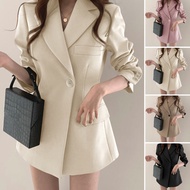 Phụ nữ áo khoác com lê vét tông mùa xuân áo khoác com lê áo khoác bộ vest vừa vặn mỏng của phụ nữ vớ