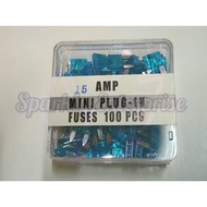 CAR FUSE 1 BOX 100PCS 15A 20A 25A 30A MINI BLADE FUSE