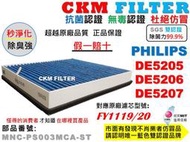 【CKM】適 PHILIPS 飛利浦 DE5205 DE5206 DE5207 抗菌 抗敏 活性碳無毒濾網 FY1119