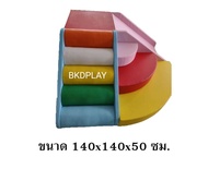ชุดปีนป่ายนุ่ม3ด้านเข้ามุม บันไดไต่เขา ปีนป่ายนุ่ม สไลเดอร์ pvc, ,เบาะนุ่มนิ่ม, soft play, indoor pl